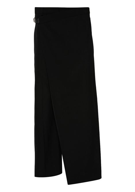 Pantaloni sovrapposti in nero di Acne studios - donna